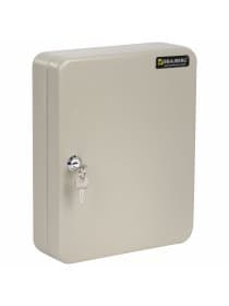 Шкафчик (Ключница) на 90 ключей BRAUBERG, 300х240х80 мм, с замком, +90 брелоков, серый, 290339