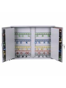 Шкафчик (Ключница) на 300 ключей BRAUBERG, 730х550х140 мм, с замком, +300 брелоков, серый, 290341