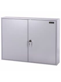 Шкафчик (Ключница) на 300 ключей BRAUBERG, 730х550х140 мм, с замком, +300 брелоков, серый, 290341