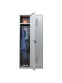 Шкаф металлический для одежды ПРАКТИК "ML/LS-21-80", двухсекционный, 1830х800х500 мм, 35 кг, разборный