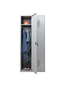 Шкаф металлический для одежды ПРАКТИК "ML/LS-21-80", двухсекционный, 1830х800х500 мм, 35 кг, разборный