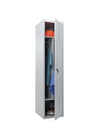 Шкаф металлический для одежды ПРАКТИК "ML/LS-11-40D", 2 отделения, 1830х400х500 мм, 23 кг, разборный, S23099403902