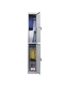 Шкаф металлический для одежды BRABIX "LK 12-30", УСИЛЕННЫЙ, 2 секции, 1830х300х500 мм, 18 кг, 291133, S230BR421102