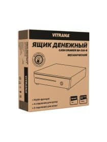 Ящик денежный механический SB-335-B, 332x365x83 мм, ЧЕРНЫЙ, VITRANA (ВИТРАНА), 291403
