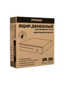 Ящик денежный электромеханический CD-335-W, 332x365x83 мм, БЕЛЫЙ, VITRANA (ВИТРАНА), 291406