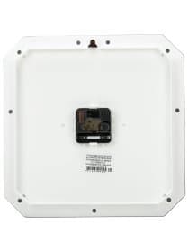 Часы настенные TROYKATIME (TROYKA) 31331316, восьмигранник, белые, коричневая рамка, 29х29х3,5 см