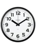 Часы настенные TROYKATIME (TROYKA) 91900945, круг, белые, черная рамка, 23х23х4 см