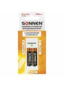 Зарядное устройство с аккумуляторами 2 шт. AA (HR6), 2700 mAh, SONNEN BC2, в блистере, 454239