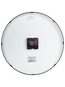 Часы настенные TROYKATIME (TROYKA) 77770732, круг, белые, черная рамка, 30,5х30,5х5 см