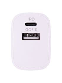 Зарядное устройство быстрое сетевое (220 В) SONNEN, USB QC 3.0 + Type-C PD 20 Вт, 3 А, белое, 455505