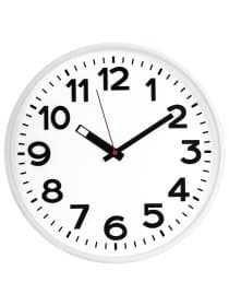 Часы настенные TROYKATIME (TROYKA) 78771783, круг, белые, белая рамка, 30,5х30,5х3,5 см