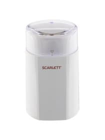 Кофемолка SCARLETT SC-CG44506, 160 Вт, объем 60 г, пластик, ножи из нержавеющей стали, белая с рисунком