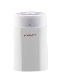 Кофемолка SCARLETT SC-CG44506, 160 Вт, объем 60 г, пластик, ножи из нержавеющей стали, белая с рисунком