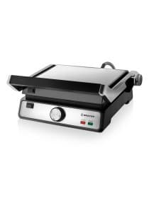 Электрогриль BRAYER BR2002, 2000 Вт, съемные панели, регулировка температуры, серебро/черный