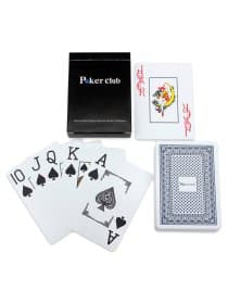 Карты игральные пластиковые "Poker club", ассорти, 54 шт., 8,7 х 6,3 см, 25 мкм, ИН-9121, ИН-9130, ИН-4382