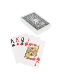 Карты игральные пластиковые "Poker club", ассорти, 54 шт., 8,7 х 6,3 см, 25 мкм, ИН-9121, ИН-9130, ИН-4382