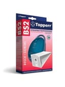 Мешок для пылесоса (пылесборник) бумажный TOPPERR BS2, BOSCH, SIEMENS, КОМПЛЕКТ 5 шт., фильтр, 1001