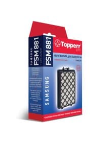 Сменный HEPA-фильтр TOPPERR FSM 881, для пылесосов SAMSUNG, 1125