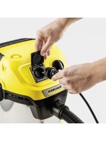 Пылесос хозяйственный KARCHER WD 3 PS, мусоросборник 17 л, мощность 1000 Вт, желтый, 1.628-190.0