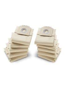 Мешки для сбора пыли KARCHER, КОМПЛЕКТ 10 шт., бумажные, пылесосы T 7/1, T 9/1, T 10/1, 6.904-333.0