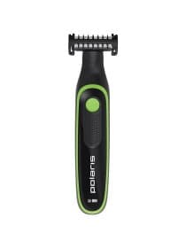 Триммер для бороды POLARIS PHC 0303RB, 3 насадки, длина 0.2-5 мм, беспроводной, черный, 45802