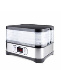 Сушилка для овощей BQ (БИ-КЬЮ) FD1001, объём 10 л, 250 Вт, 5 поддонов, электронное управление, стальная, 86192128