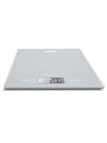 Весы кухонные CENTEK CT-2462 SILVER, электронный дисплей, max вес 5 кг, тарокомпенсация, стекло, CT-2462 Silver