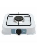 Настольная газовая плита CENTEK CT-1520, 1 конфорка, сменная форсунка (баллон/магистраль), белая