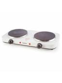 Настольная электрическая плита CENTEK CT-1507, 2000 Вт, 2 конфорки, 5 режимов нагрева, белая