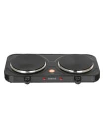 Настольная электрическая плита CENTEK CT-1507, 2000Вт, 2 конфорки, 5 режимов нагрева, черная, CT-1507 Black
