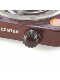 Настольная электрическая плита CENTEK CT-1508, 1000 Вт, 1 конфорка, 5 режимов нагрева, коричневая, CT-1508 Siberia