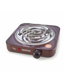 Настольная электрическая плита CENTEK CT-1508, 1000 Вт, 1 конфорка, 5 режимов нагрева, коричневая, CT-1508 Siberia