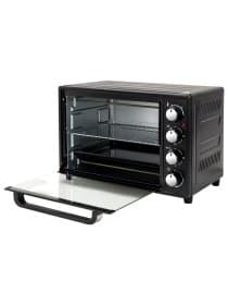 Мини-печь электрическая SONNEN EO-HL38K, 2000 Вт, 38 л, 3 режима нагрева, режим конвекции, таймер, механическое управление, черная, 458306