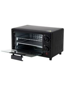 Мини-печь электрическая SONNEN EO-1001, 800 Вт, 10 л, таймер, нагрев до 230 °C, черная, 458308