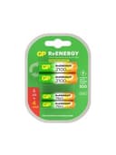 Батарейки аккумуляторные GP ReEnergy Ni-Mh НАБОР 8 шт. (ПРОМО 4+4), AA+ААА (HR6+HR03), 2000 mAh + 750 mAh, 210AAHC/75AAAHC