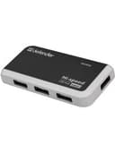 Хаб USB 2.0, 4 порта, порт для питания, черный, DEFENDER QUADRO INFIX, 83504