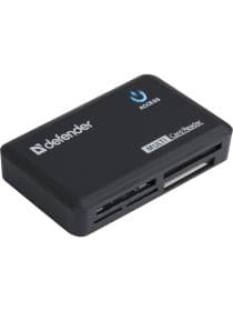 Картридер DEFENDER OPTIMUS USB 2.0, порты SD/MMC, TF, M2, MC, CF, XD, 83501
