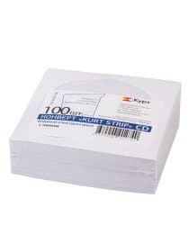 Конверты для CD/DVD (125х125 мм) с окном, бумажные, клей декстрин, КОМПЛЕКТ 100 шт., 201070.100