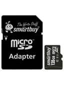 Карта памяти micro SDXC, 128 GB, SMARTBUY, UHS-1 U1, 80 Мб/сек. (class 10), с адаптером, SB128GBSDCL1001