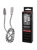 Кабель USB 2.0 – micro USB, 1 м, SONNEN Premium, медь, передача данных и быстрая зарядка, 513125
