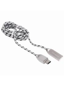 Кабель USB 2.0 – Type-C, 1 м, SONNEN Premium, медь, передача данных и быстрая зарядка, 513127