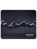 Коврик для мыши SONNEN "DROPS", резина + ткань, 220х180х3 мм, 513290