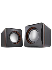 Колонки компьютерные DEFENDER SPK-33, 2.0, 5 Вт, 3,5 мм джек, пластик, черные, 65633