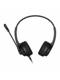 Наушники с микрофоном (гарнитура) A4TECH HU-8, проводные, 2 м, USB, черные, 1874958