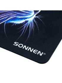 Коврик для мыши SONNEN "NEON CAT" резина + ткань, 250х200х2 мм, 513956
