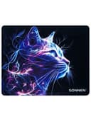 Коврик для мыши SONNEN "NEON CAT" резина + ткань, 250х200х2 мм, 513956