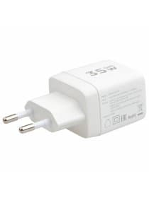 Зарядное устройство сетевое (220В) CABLEXPERT, дисплей, 35 Вт GaN, QC4/PD3, 1хUSB, 1хType-C, MP3A-PC-52