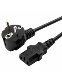 Кабель питания 1,8 м, CABLEXPERT, Schuko-C13, 3x0,5 мм2, 6 A, с заземлением, черный, PC-186