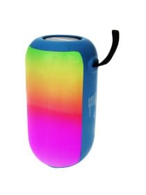Колонка портативная влагозащищенная KAIGO (КАЙГО) BTW185, 20 Вт, Bluetooth, USB, Micro SD, AUX, RGB, TWS, FM, синяя, 514221