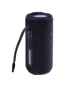 Колонка портативная влагозащищенная KAIGO (КАЙГО) BT16T, 10 Вт, Bluetooth, Micro SD, AUX, RGB, TWS, IPX7, черная, 514225